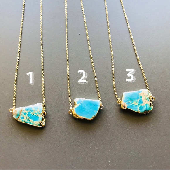 Estrella & Luna Jewelry - 🎉Last One🎉 Raw Jasper 18kt Gold Boho Necklace